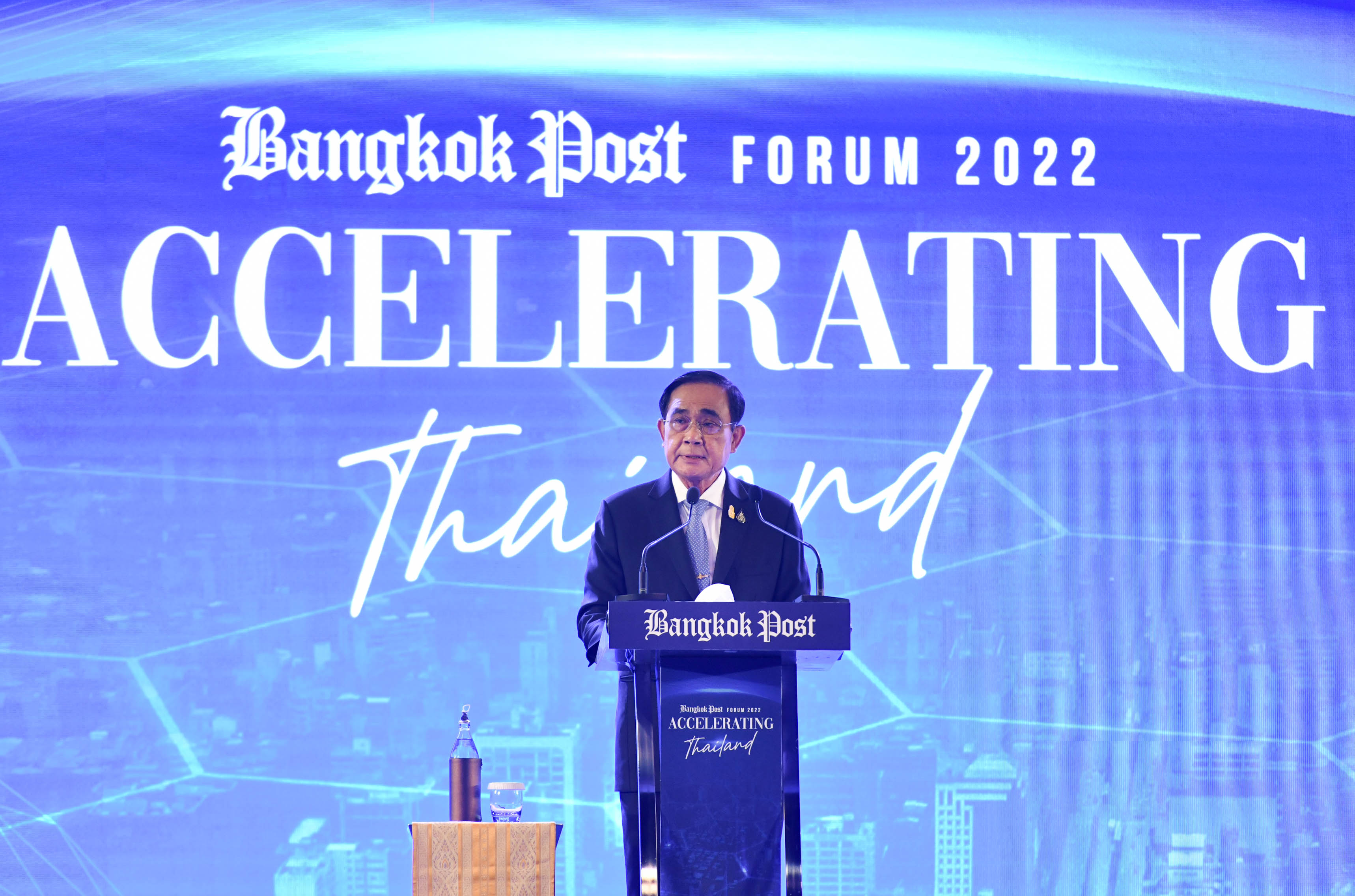 นายกฯ กล่าวปาฐกถาพิเศษในงาน “Bangkok Post Forum 2022: Accelerating Thailand” ชูกลยุทธ์ “เชื่อมไทยเดินหน้า” มุ่งสร้างอนาคตให้ประเทศไทยอย่างยั่งยืน