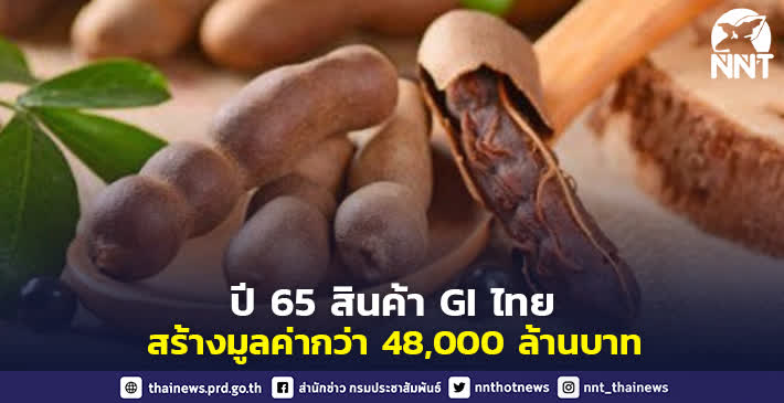 ปี 2565 สินค้าท้องถิ่นไทยที่ขึ้นทะเบียน GI 177 สินค้า สร้างมูลค่าได้กว่า 48,000 ล้านบาท