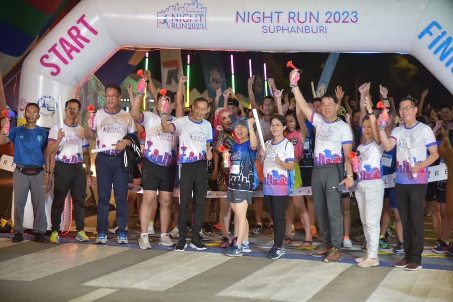 จังหวัดสุพรรณบุรี จัดกิจกรรมวิ่ง Night Run Suphanburi 2023 ครั้งที่ 1 ประชาสัมพันธ์แหล่งท่องเที่ยวจังหวัดสุพรรณบุรี