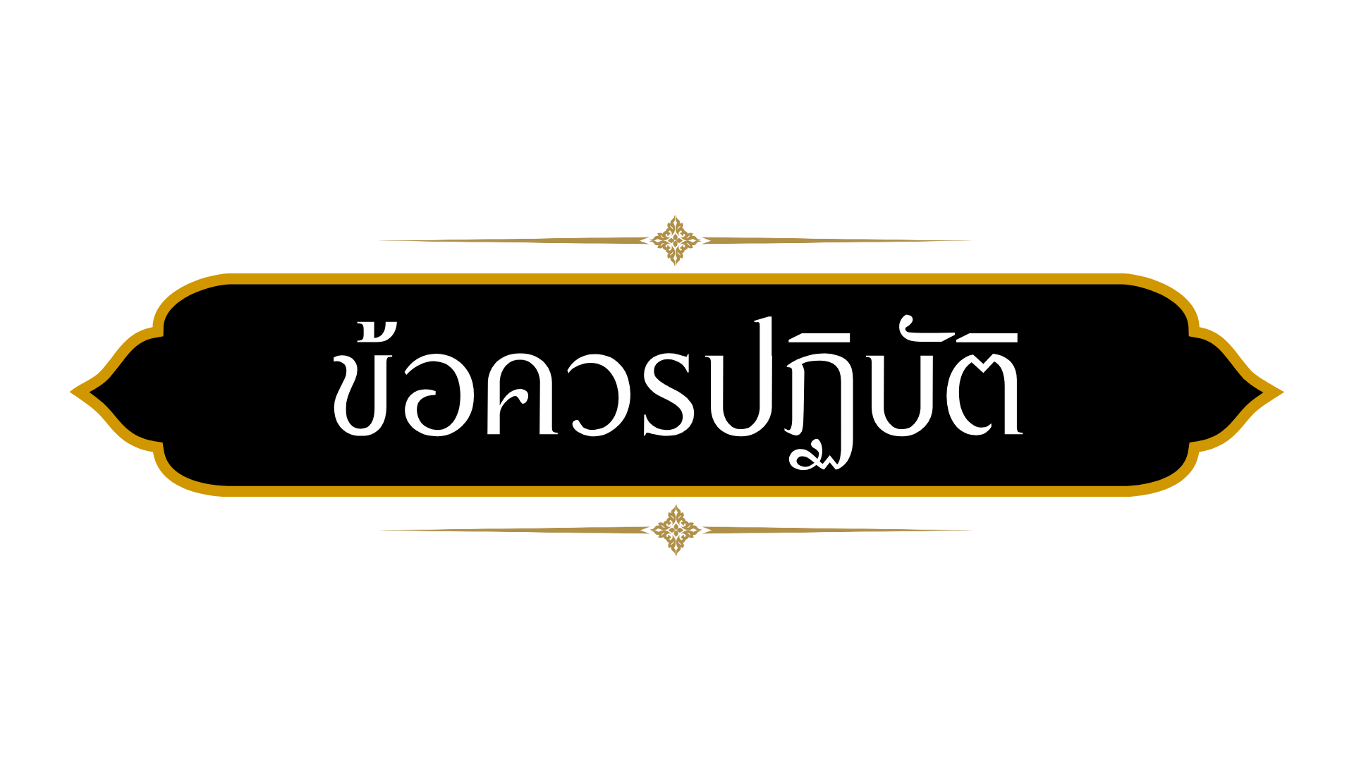ข้อควรปฏิบัติ