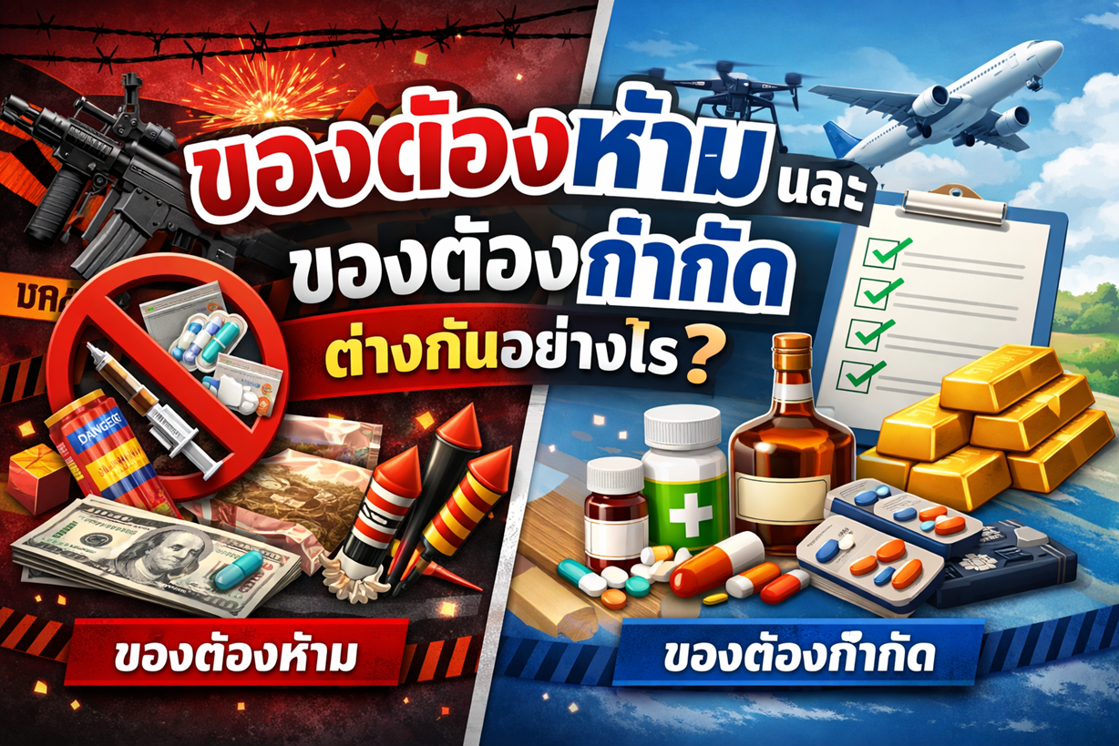 นำเข้าสินค้าต้องระวัง! รู้จัก "ของต้องห้าม-ต้องกำกัด" ก่อนโดนยึดหรือโดนปรับ