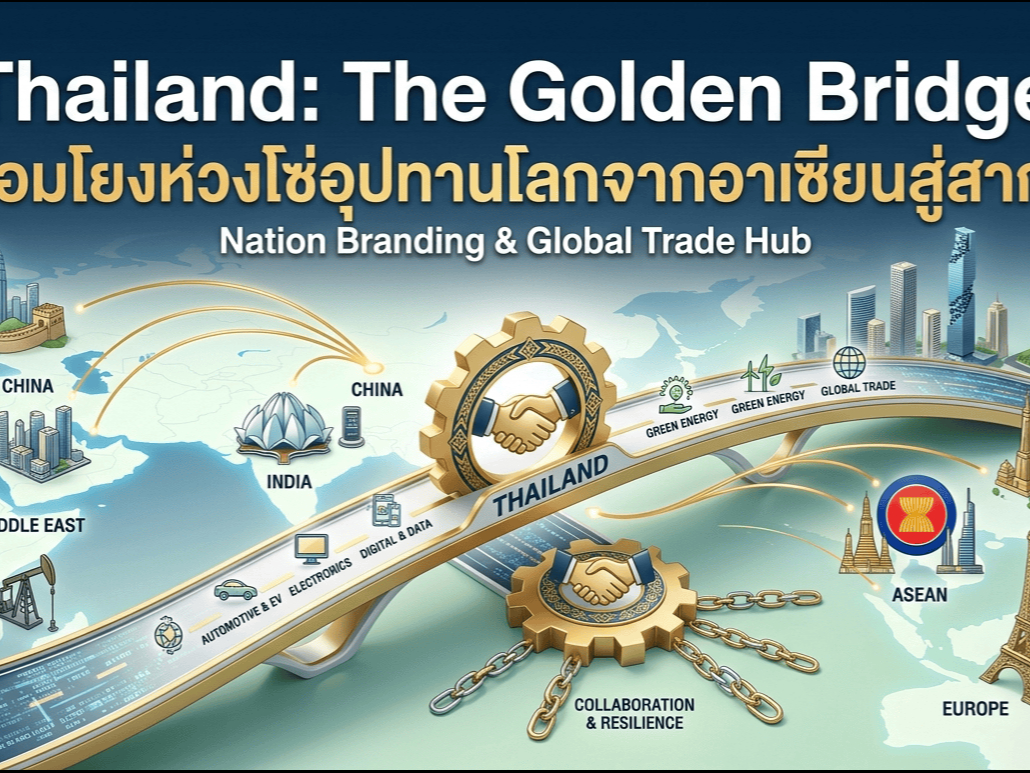 Thailand: The Golden Bridge &ndash; เชื่อมโยงห่วงโซ่อุปทานโลกจากอาเซียนสู่สากล