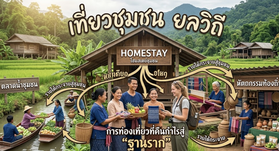 เที่ยวชุมชน ยลวิถี การท่องเที่ยวที่คืนกำไรสู่ "ฐานราก"