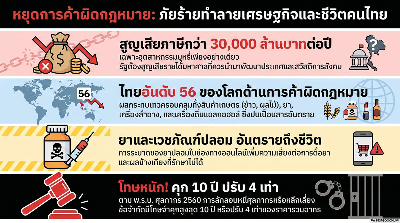 ภัยร้ายของการลักลอบขนสินค้า: ผลกระทบต่อความมั่นคงและบทลงโทษที่ต้องระวัง
