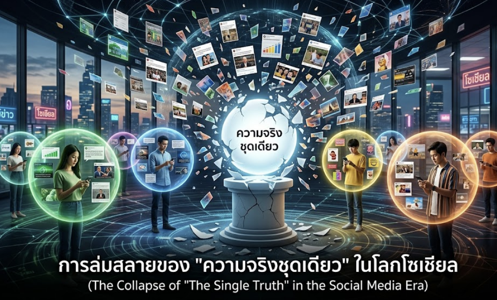 การล่มสลายของ "ความจริงชุดเดียว" ในโลกโซเชียล