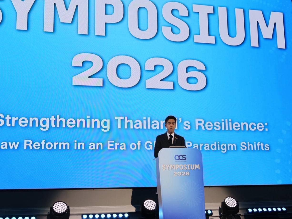 ผู้แทนการค้าไทย ขึ้นเวที OCS Symposium 2026 ชี้ทางรอดประเทศระดับกลาง ชูยุทธศาสตร์ปฏิรูปกฎหมายเป็น &ldquo;สินทรัพย์เชิงยุทธศาสตร์&rdquo; ดึงดูดการลงทุน-เร่งเครื่องเจรจา FTA
