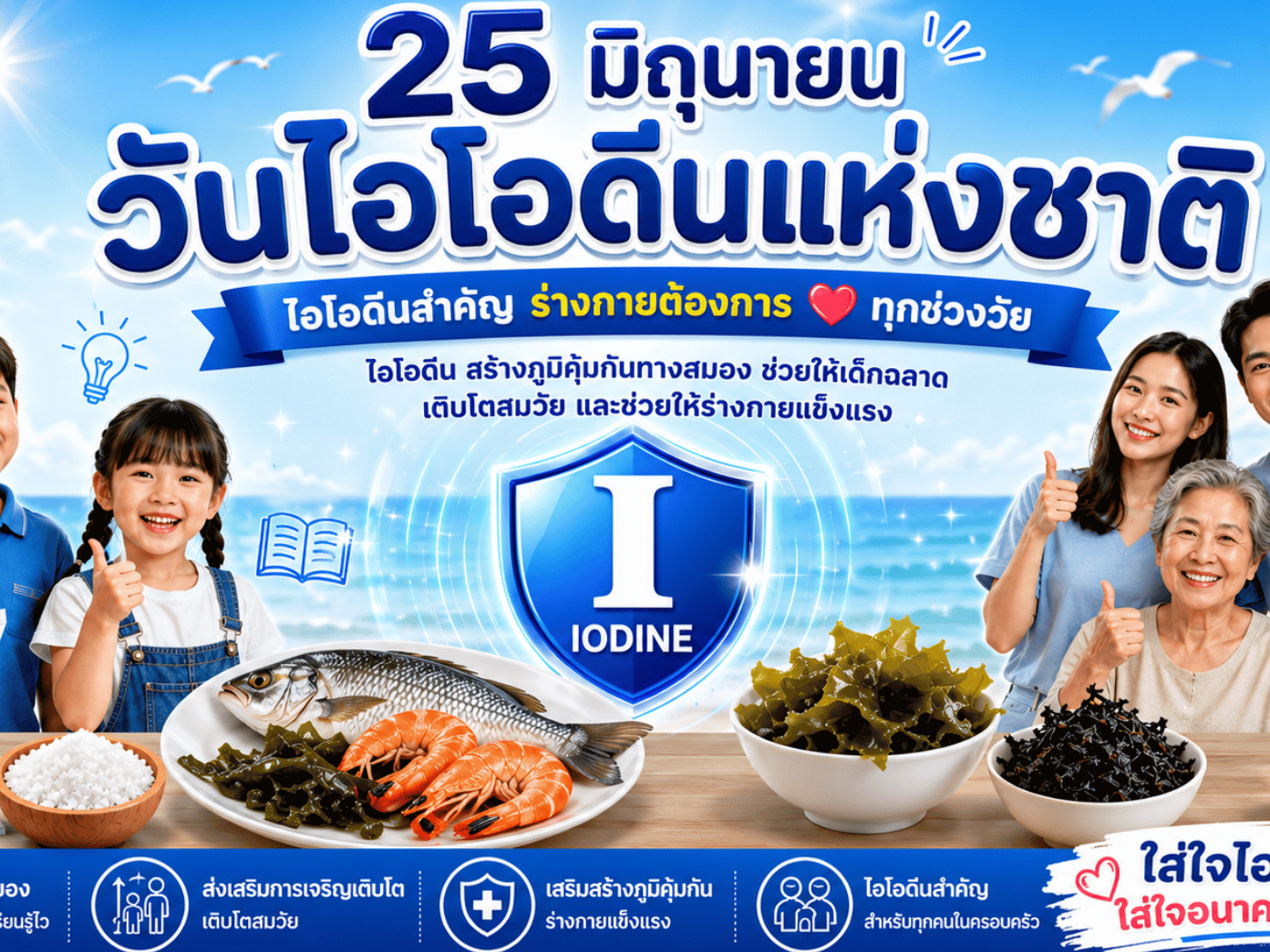 💙 25 มิถุนายน วันไอโอดีนแห่งชาติ 💙