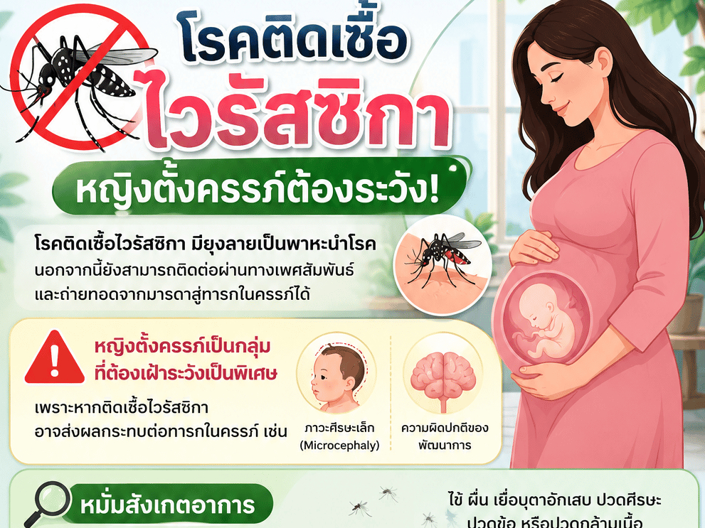 🦟🤰 โรคติดเชื้อไวรัสซิกา&hellip;หญิงตั้งครรภ์ต้องระวัง!