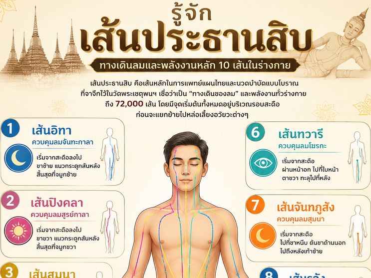 เส้นประธานสิบ คืออะไร?