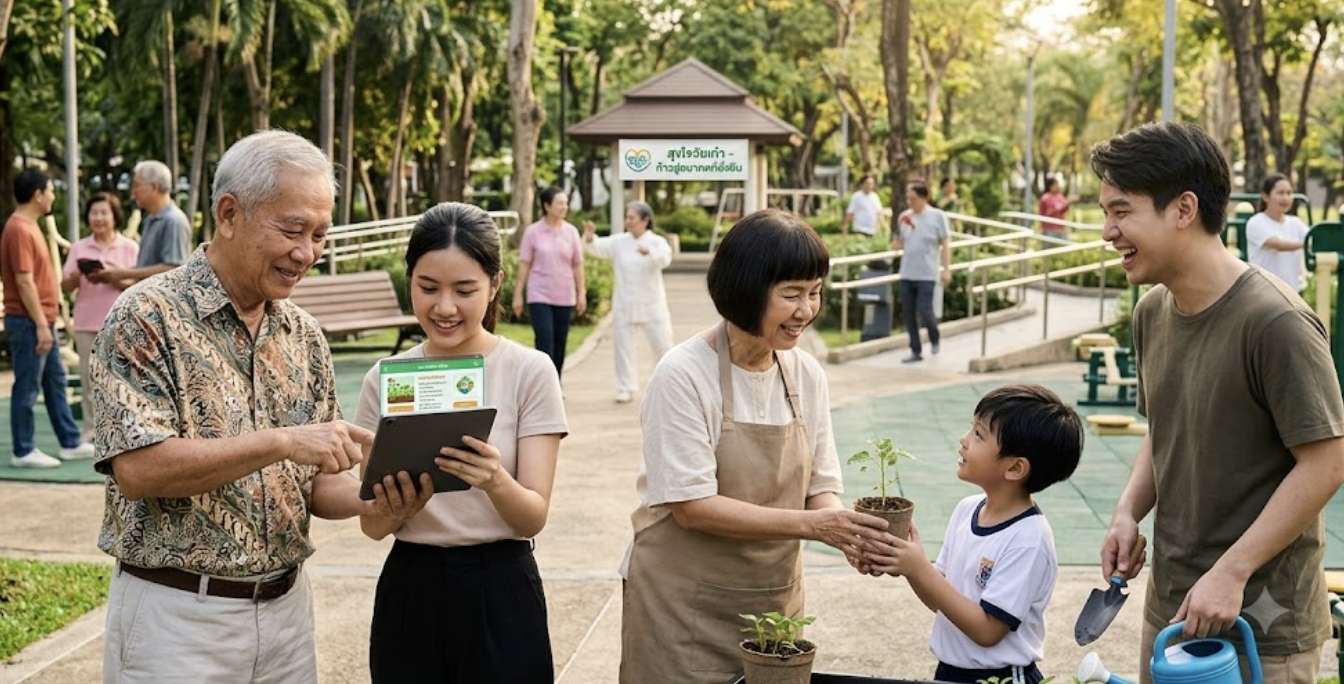 ก้าวข้ามเวฟสังคมสูงวัย&nbsp;โอกาสและความท้าทายในการเปลี่ยนผ่านของประเทศไทย