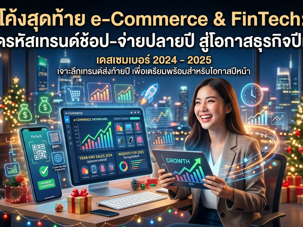 โค้งสุดท้าย e-Commerce & FinTech: ถอดรหัสเทรนด์ช้อป-จ่ายปลายปี สู่โอกาสธุรกิจปีหน้า