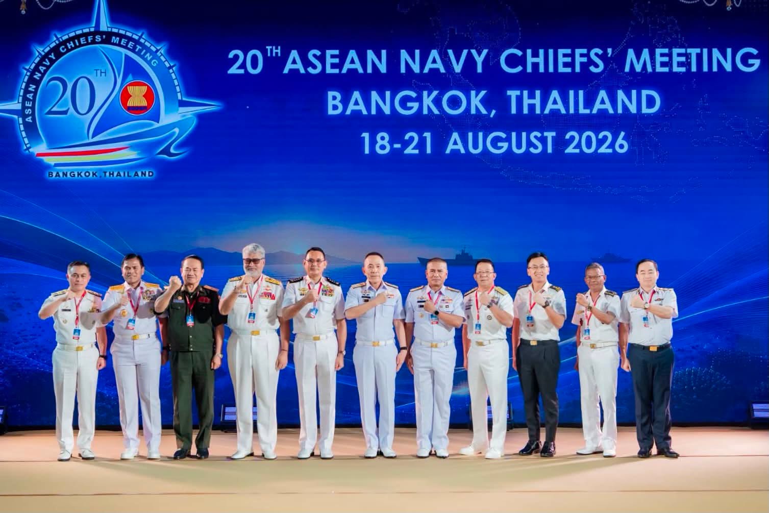กองทัพเรือไทยเป็นเจ้าภาพการประชุมผู้บัญชาการทหารเรืออาเซียน ครั้งที่ 20 ชู &ldquo;One ASEAN, One Maritime Vision&rdquo; ขับเคลื่อนความมั่นคง มั่งคั่ง และยั่งยืนทางทะเล