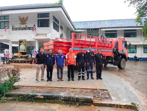 ปภ. กระจายเครื่องจักรกลพื้นที่เสี่ยงสังขละบุรี-ทองผาภูมิ รับมือฝนตกหนักต่อเนื่องระดับน้ำเพิ่มสูงขึ้น