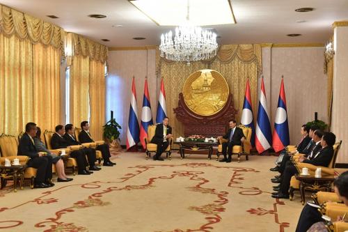 นายกรัฐมนตรี เข้าเยี่ยมคารวะ นายทองลุน สีสุลิด ประธานประเทศสาธารณรัฐประชาธิปไตยประชาชนลาว ณ ทำเนียบประธานประเทศสาธารณรัฐประชาธิปไตยประชาชนลาว 30 ตุลาคม 2566