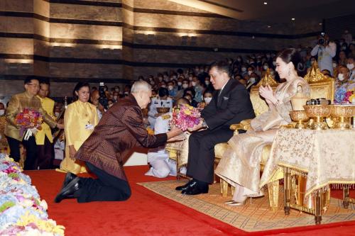 รวมภาพการแสดงโขนมูลนิธิส่งเสริมศิลปาชีพฯ ตอน กุมภกรรณทดน้ำ ในหลวง พระราชินี เสด็จพระราชดำเนิน  รอบปฐมฤกษ์ วันที่ 3 พฤศจิกายน 2566