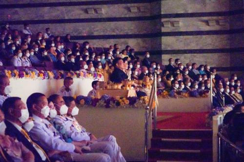 รวมภาพการแสดงโขนมูลนิธิส่งเสริมศิลปาชีพฯ ตอน กุมภกรรณทดน้ำ ในหลวง พระราชินี เสด็จพระราชดำเนิน  รอบปฐมฤกษ์ วันที่ 3 พฤศจิกายน 2566