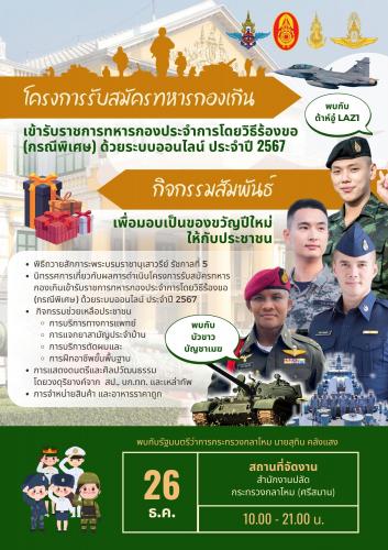 โครงการ ปีใหม่ ทหารใหม่ โอกาสใหม่
